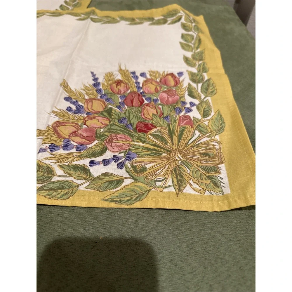 French Provencal Cotton Set‎ of 2 Napkins Bouquet 16